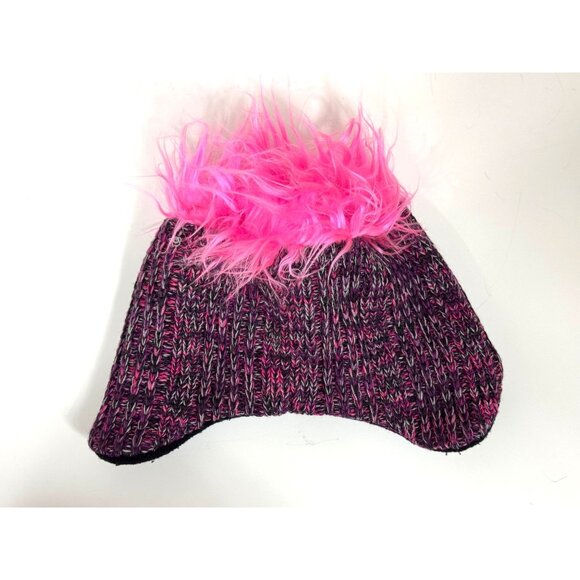 EISBAR Winter Ski Snow Furry Hat Cap Beanie Fuzzy Hair Fleece Pink Austria‎ - Picture 4 of 6